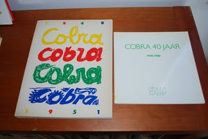 Jef Diederen - Bord Ø 34 cm +7 Cobra boeken +affiche met zeefdruk Corneille Lindström e.a. kopen? Bied vanaf 60!