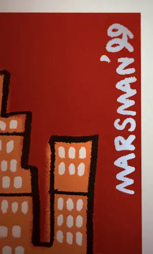 Jean Paul Marsman - “TV & PC”. Handgesigneerd en genummerde zeefdruk. kopen? Bied vanaf 25!