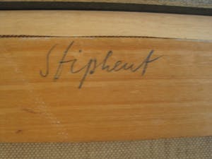 Theo Stiphout - Olieverf ca. 1940 - Nieuwe Zakelijkheid - "Nachtdienst in de Fabriek" - gesigd kopen? Bied vanaf 380!