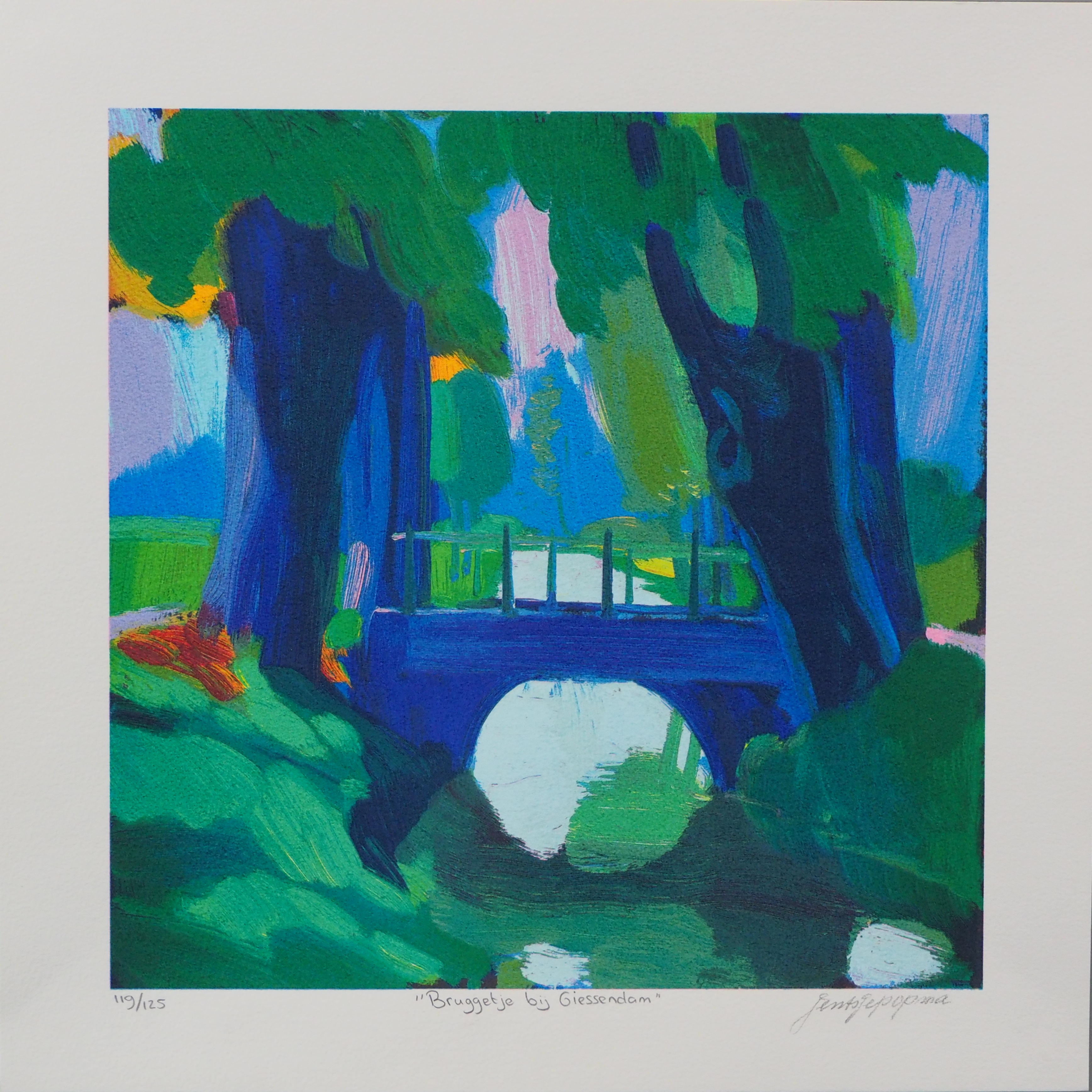 Jentsje Popma - Bruggetje bij Giessendam kopen? Bied vanaf 50!