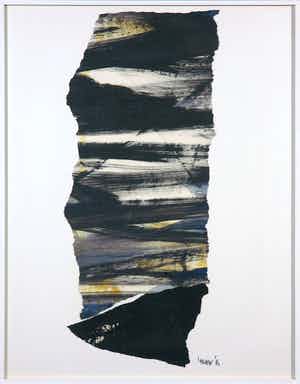 Mechtilt - Olieverf op papier, Zonder titel - Ingelijst verkocht voor € 1!