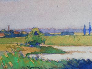 Jan Poortenaar - Hollands Landschap kopen? Bied vanaf 125!