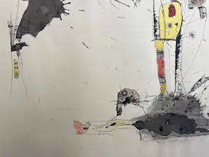 Wim de Haan - Abstracte compositie kopen? Bied vanaf 220!