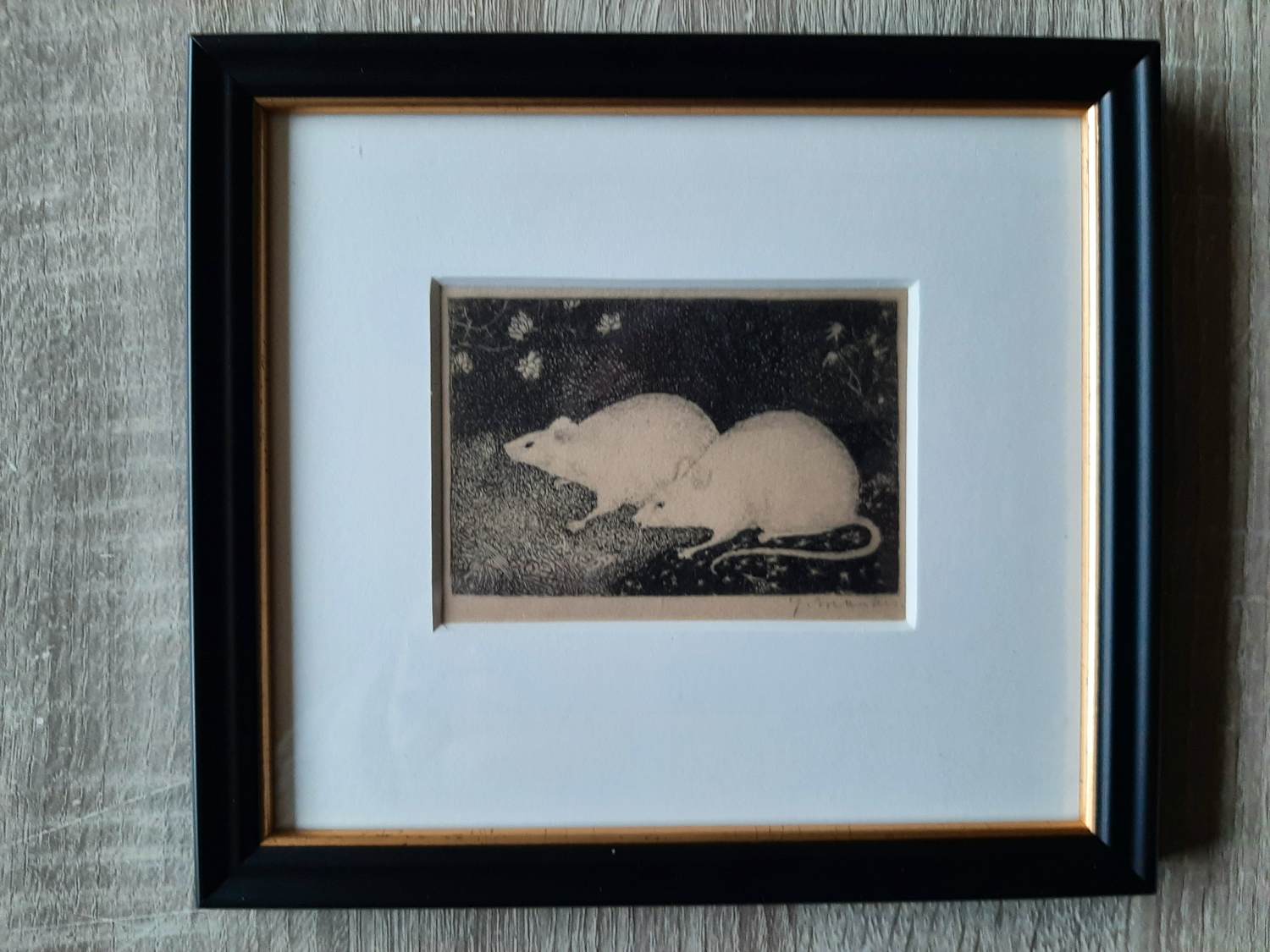 Jan Mankes - Originele Heliogravure 2 Muizen 1923 kopen? Bied vanaf 100!
