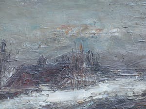 Harry Balm - Winterlandschap - Olieverf op doek kopen? Bied vanaf 1!