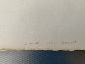 Frits Lensvelt - Le port - linosnede kopen? Bied vanaf 80!