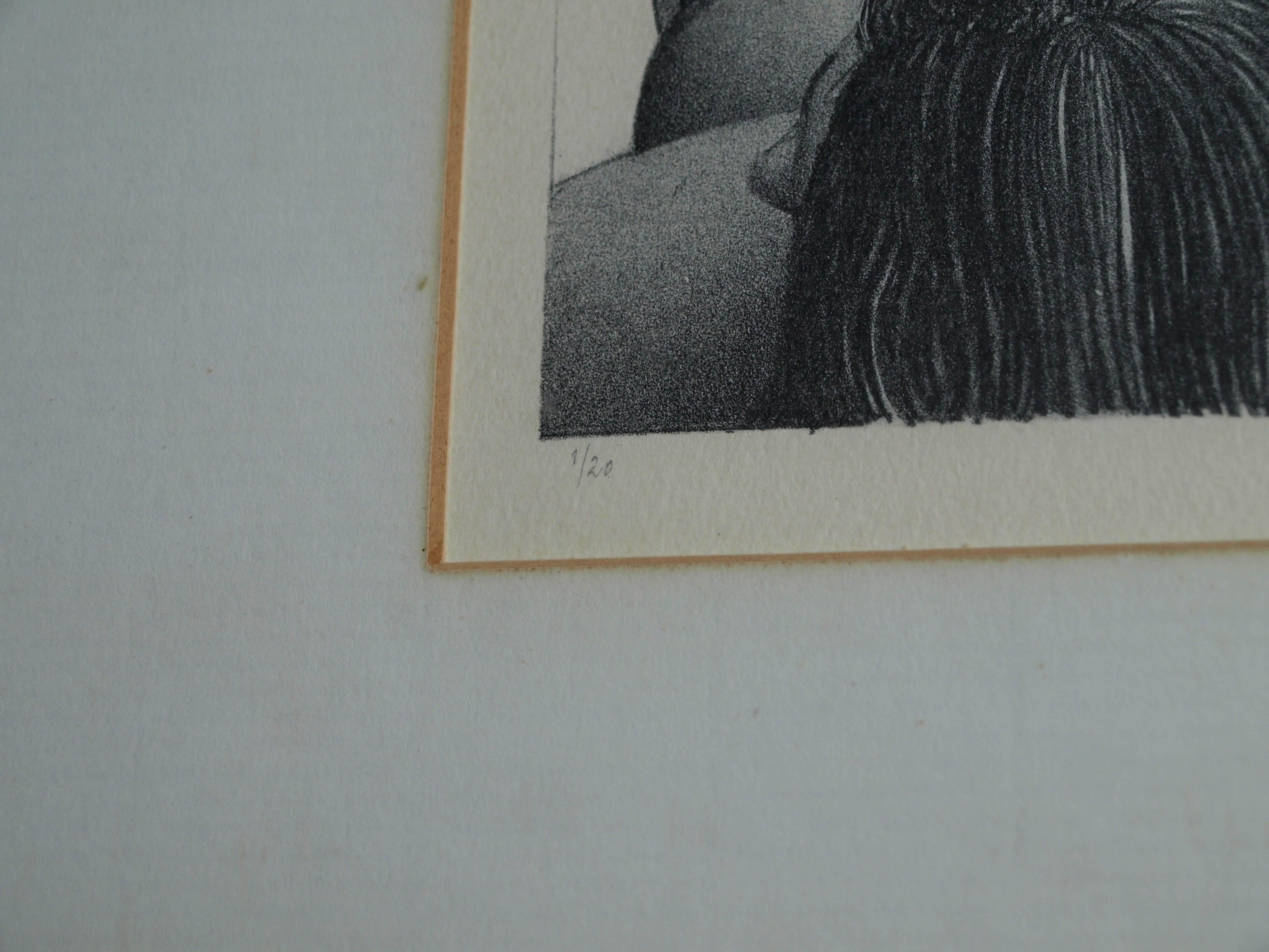 Niet of onleesbaar gesigneerd - Litho, Naakte vrouw – gesigneerd & ingelijst – nr 1/20 - 1981 kopen? Bied vanaf 1!