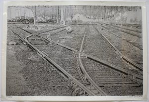 Aart Everaarts - Zeefdruk: Treinspoor kopen? Bied vanaf 25!