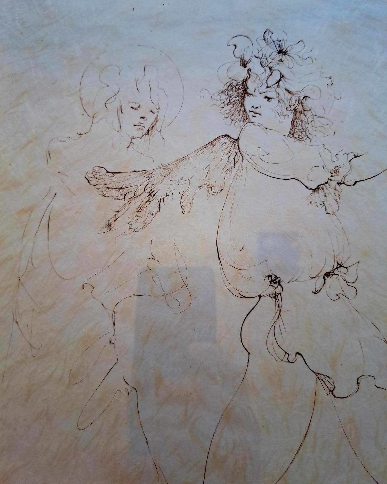 Leonor Fini - Elfje met figuur verkocht voor € 65!