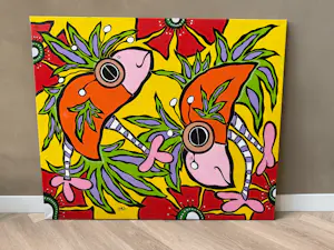 Caja Wong Chung - 2 Vogels geel kopen? Bied vanaf 100!
