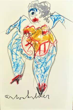 Anton Heyboer - Danseres . verkocht voor € 225!