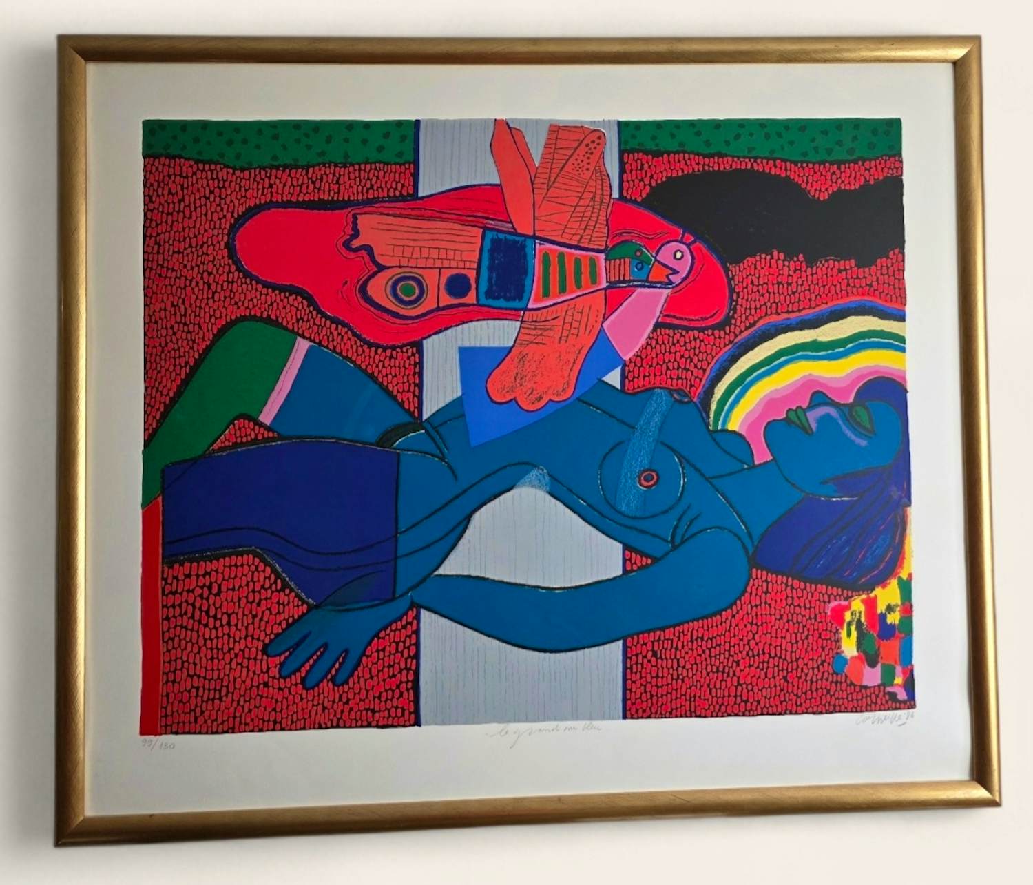 Corneille - Le grand nu bleu - 99/130 - 1986 - Gesigneerd kopen? Bied vanaf 500!