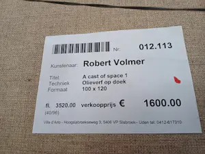 Robert Volmer - A Cast of Space 1 kopen? Bied vanaf 275!
