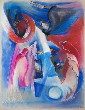 Joe Wols - Pastelkrijttekening, Zonder titel kopen? Bied vanaf 1!