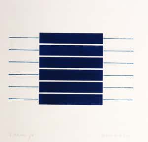 Tiddo Nieboer - Kleurenets, Geometrische compositie verkocht voor € 50!