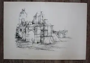 Dirkje Kuik - Litho: Voorstraat - 1989 kopen? Bied vanaf 40!