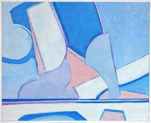 Paul Overhaus - Olieverf op doek, Wolken - Ingelijst verkocht voor € 100!