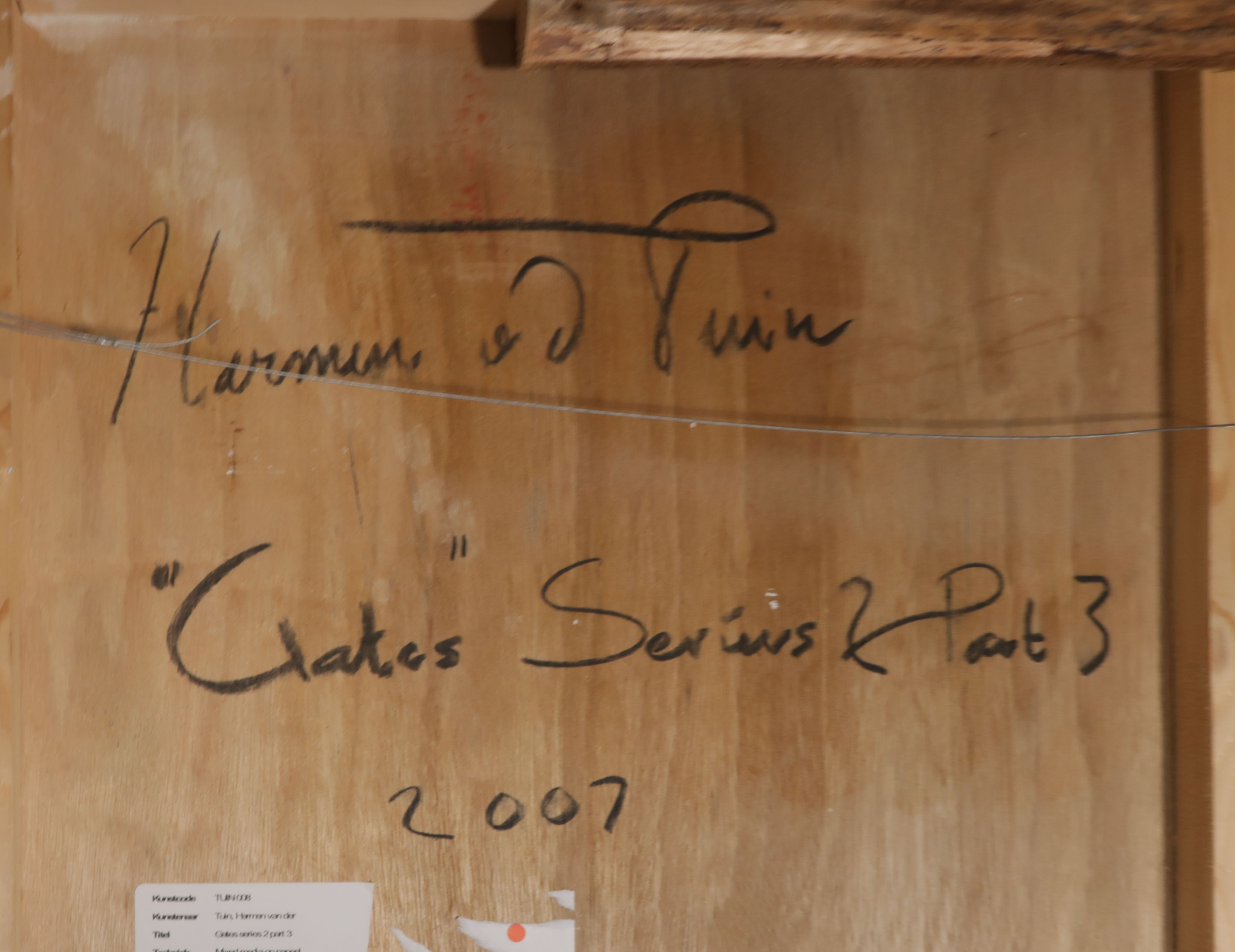Harmen van der Tuin - Gemengde techniek op board en doek, Gates series 2 part 3 (Zeer groot) kopen? Bied vanaf 1!