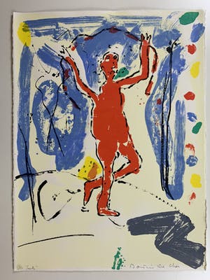 Dominique Chan - kleurenlitho - 'San Pu' kopen? Bied vanaf 55!