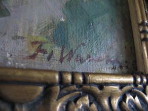 Froukje Wartena - Dorpsgezicht met Kerk en Landschap kopen? Bied vanaf 100!