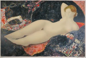 Alain Bonnefoit - Litho, Grand nu au sofa noir kopen? Bied vanaf 1!