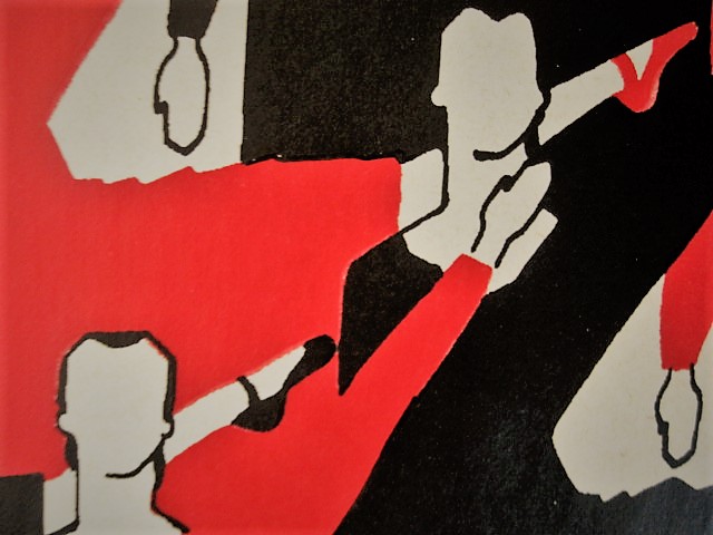 Niet of onleesbaar gesigneerd - Bijzonder Rood-Zwart 1979 Litho "Corps de Ballet" gesigneerd  kopen? Bied vanaf 1!