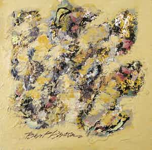 Bert Braam - Acryl op doek, Zonder titel verkocht voor € 1!