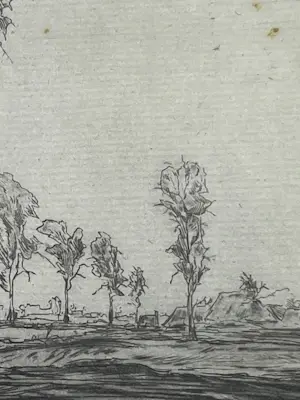Johan Faber - Ets - Gronings landschap - Groninger Ploeg kopen? Bied vanaf 90!