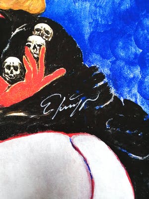 Ernst Fuchs - Die Kopfsammlerin - Handgesigneerde Giclée kopen? Bied vanaf 1!