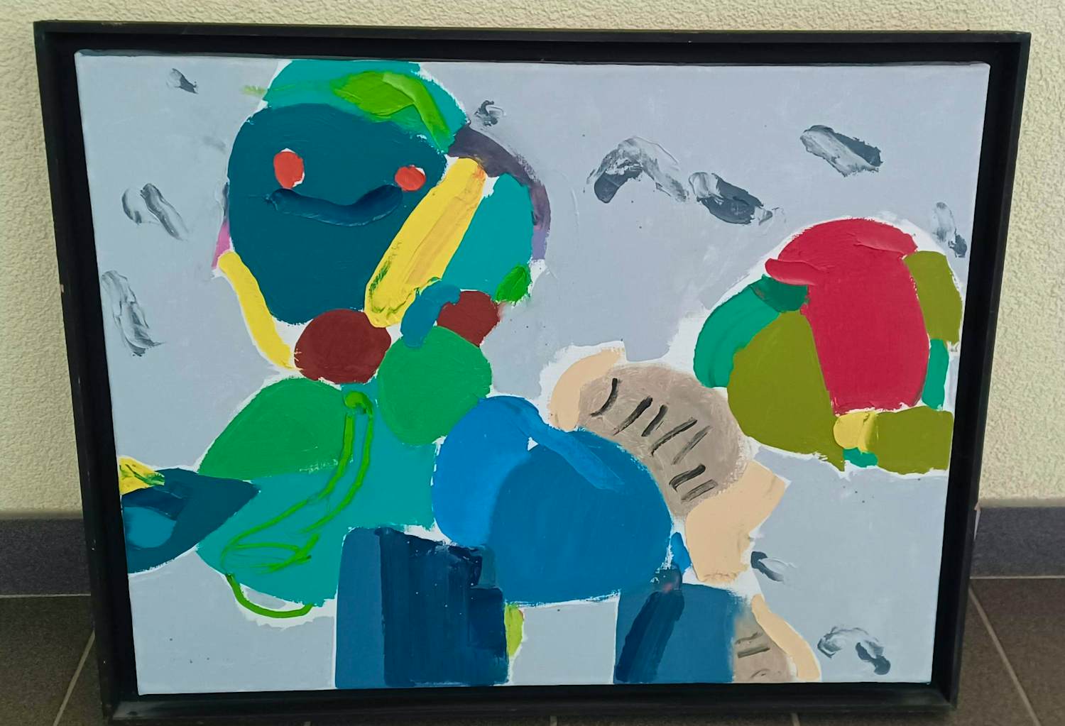 Jurjen de Haan - naam schilderij: "huisdier" kopen? Bied vanaf 350!