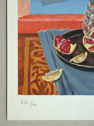 Roger Chapelain-Midy - Stilleven met ananassen en granaatappels - Originele lithografie - 1961 - Handtekening kopen? Bied vanaf 150!