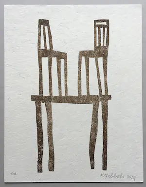 Klaas Gubbels - ‘aan Cezanne’ - houtdruk - 2019 kopen? Bied vanaf 265!