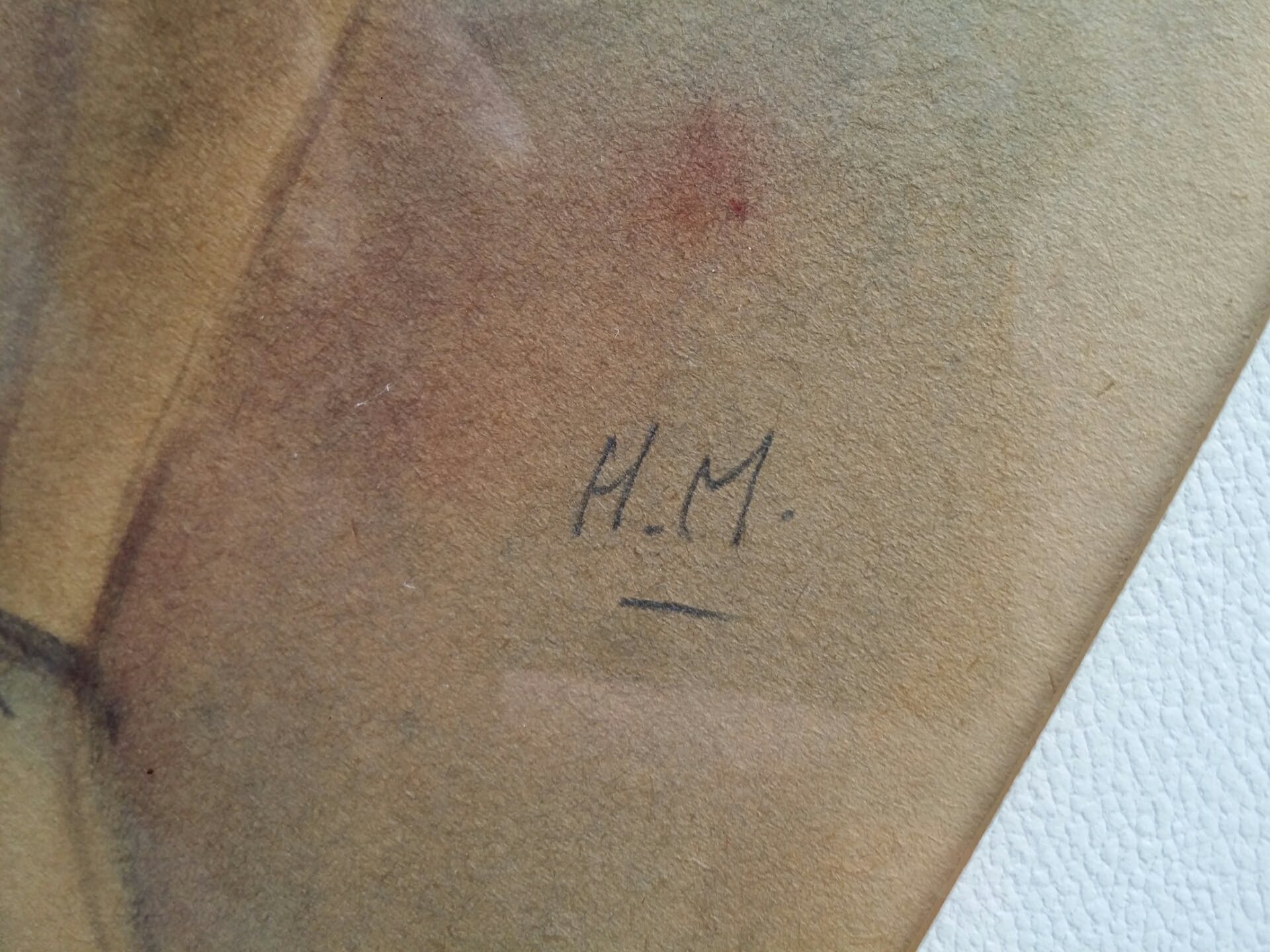 Harry Maas - Jonge dame. Aquarel. Initialen. kopen? Bied vanaf 95!