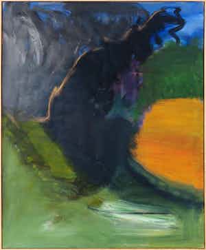 Marie-Louise Schoenmakers - Olieverf op doek, Red Sea - Ingelijst (Zeer groot) verkocht voor € 150!