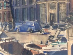 Bob Buys - 1912-1979. Grachtengezicht Amsterdam 1954 kopen? Bied vanaf 150!