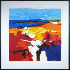 Frank Lejeune - Zeefdruk, Toscana - Ingelijst (Groot) verkocht voor € 40!