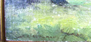 Adrien Glaudemans - Landschap met weide en bomen. kopen? Bied vanaf 100!