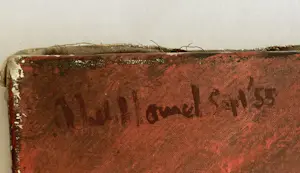 Niels Hamel - zonder titel - olieverf op doek - gesigneerd - 1955 kopen? Bied vanaf 80!