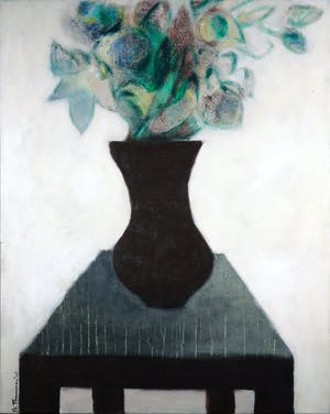 Marieke Thomassen - Acryl op doek, Bloemen in Vaas (Groot) kopen? Bied vanaf 1!