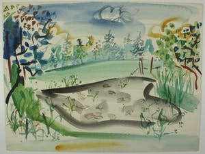 Hans Ittmann - Landschap met vijver. kopen? Bied vanaf 99!