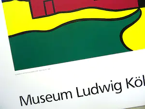 Buy Roy Lichtenstein - Red Barn II 1969 - Museum Ludwig Köln - 0ffsetlithografie? Bid from 69!