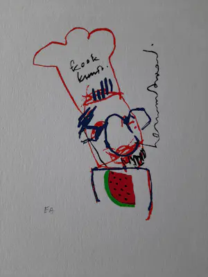 Herman Brood - Zeefdruk - Kookkunst kopen? Bied vanaf 60!