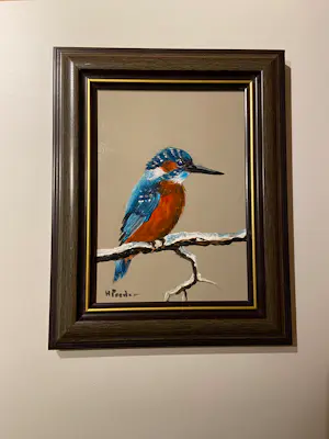 Henk Poeder - IJsvogel op tak kopen? Bied vanaf 149!