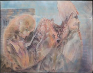 Geer Huybers - Pastel op papier, Zonder titel kopen? Bied vanaf 1!