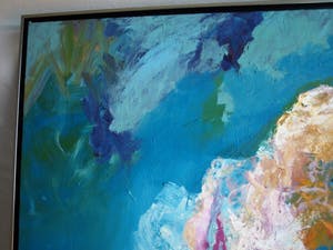 Jasmin Genzel - Olieverf op doek , GROOT en goed ingelijst– 136 x 105 cm - 1996 kopen? Bied vanaf 250!