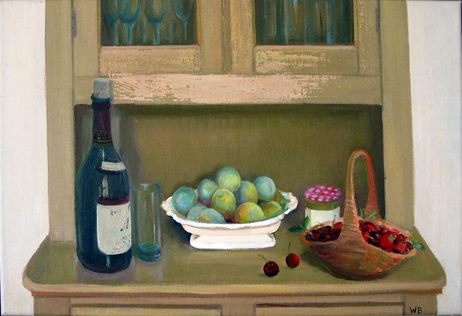 Willy Belinfante - Stilleven met wijn en fruit kopen? Bied vanaf 100!