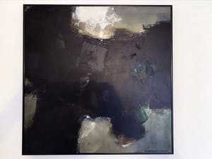 Machiel Hopman - Olieverf op paneel: Abstracte compositie kopen? Bied vanaf 700!