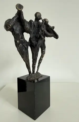 Bernadette Leijdekkers - Bronzen sculptuur | 'De muzikanten' kopen? Bied vanaf 20!