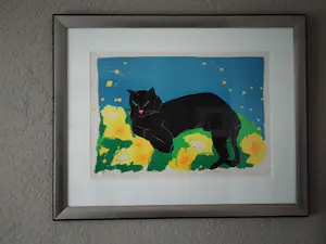 Walasse Ting - Black cat kopen? Bied vanaf 485!