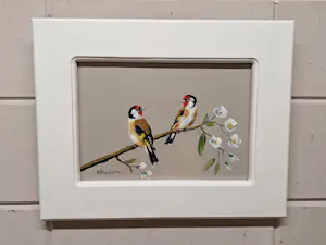 Henk Poeder - Twee Puttertjes op een tak met bloesem kaufen? Bieten Sie von 85!